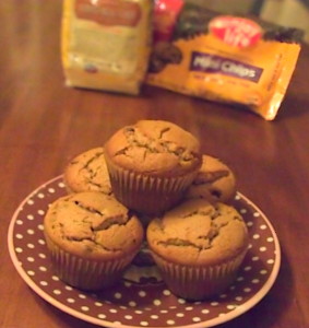 chocolate chip sunbutter muffins