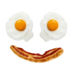 bacon and eggs smiley