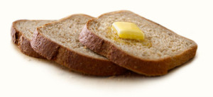 buttered bread