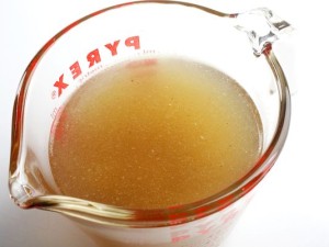 broth in pyrex